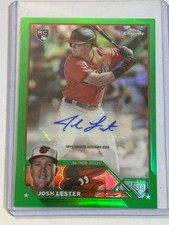 ⚾ 2023 Topps Chrome Baseball Green Rookie Auto #AC-JLE Josh LESTER #/99 ⚾