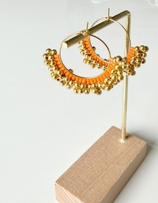 Elegant Glass Beaded Earrings