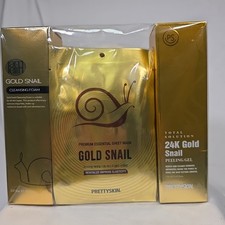 Gold Snail Prettyskin Premium Essential Skin Care Bundle New Sealed Boxed New