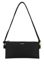 LOEWE Joya $1950 Black Leather Pouch Bag New & Authentic