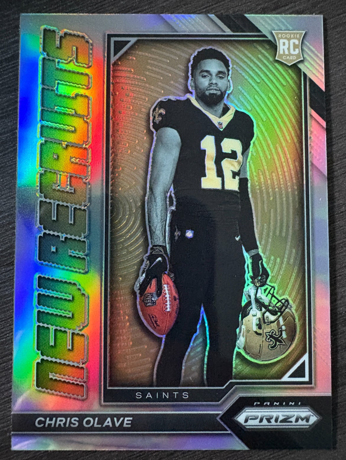 2022 Panini Prizm Chris Olave #NR-6 Rookie RC New Recruits Silver Holo Prizm