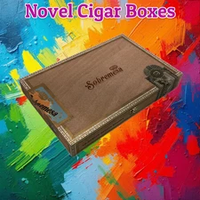 Dunbarton Sobremesa Double Corona Empty Wooden Cigar Box 12.25x8.25x1.75