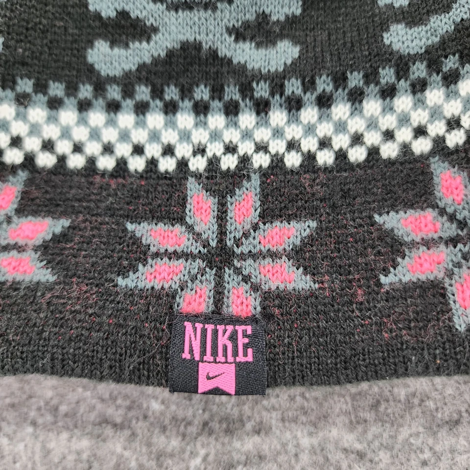 Nike Gorro Juvenil Talla Rosa Pom Gris Calaveras Negro Fair Isle Foto 4 de 4