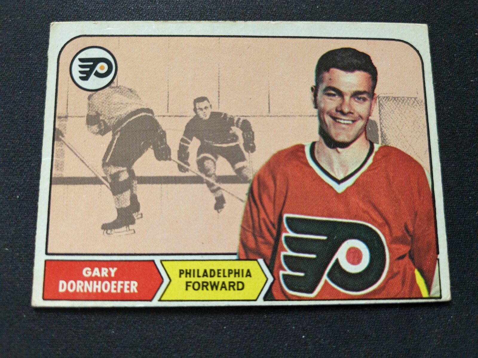 1968-69 OPC Hockey Card # 94 Gary Dornhoefer - Philadelphia Flyers (VG/EX)