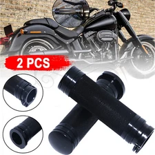 Motorcycle Black 1" Hand Grips Aluminum For Harley Sportster 883 Touring Softail