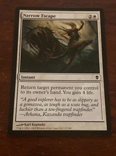 Magic the Gathering MTG Narrow Escape Zendikar B8495