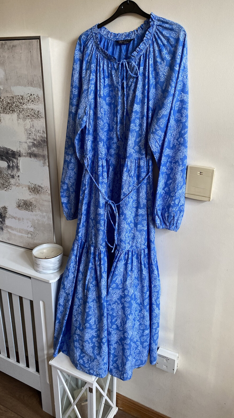 Beautiful M&S Size 10 Cotton Floral Maxi Dress eBay