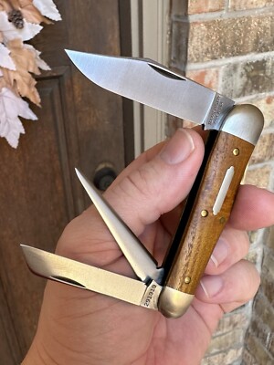 NEW GREAT EASTERN CUTLERY 29 OSAGE ORANGE WOOD STOCKYARD WHITTLER