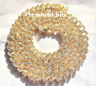 Mens Miami Cuban Link Chain or Bracelet 