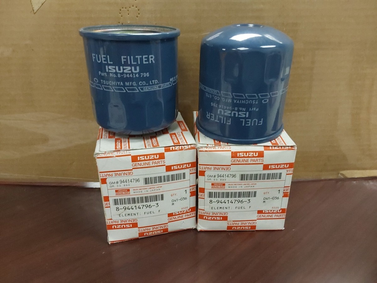 8-94414796-3 NEW ISUZU FUEL FILTER LOT OF 2 FREE SHIPPING 8-94414796-3 NEW ISUZU FUEL FILTER LOT OF 2 FREE SHIPPING