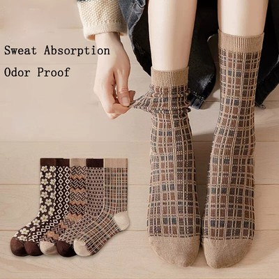 Autumn Winter Retro Tube Socks Personality Trend Bunching Japanese Style