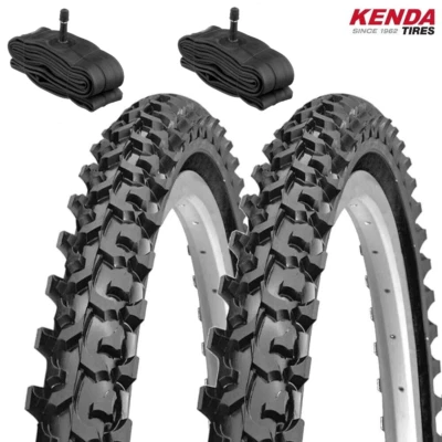 2 COPERTONI 26 X 1.95 + CAMERE PNEUMATICI MTB KENDA MOUNTAIN BIKE BICI 26" GOMME