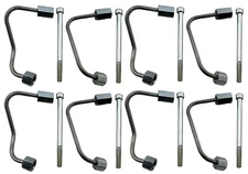 8 Fuel Injector Line Kit w/ Bolts FOR 11-19 Powerstroke Turbo Diesel V8 6.7L 6.7