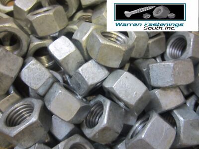 800 1/2 Flat Washers & Finished Hex Nuts Hot Dipped Galvanized Coarse Thread
