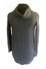 THE PEA IN THE POD Women's Maternity Gray Cowl Neck Sweater Dress Sz. S