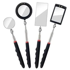 KABUDA 4PCS Telescoping Inspection Mirror LED Lighted Inspection Mirror for  