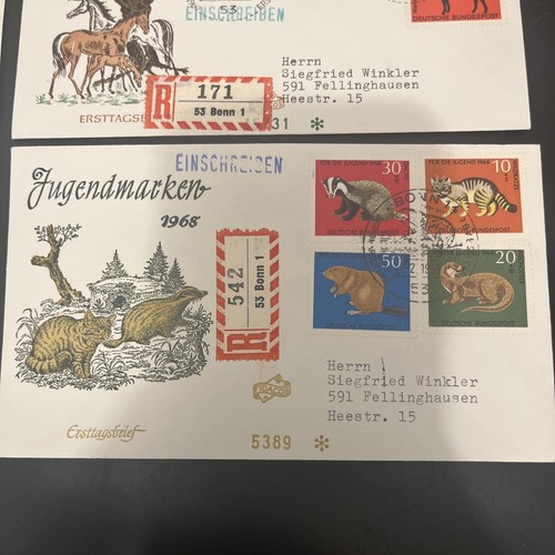 BRD 4x Satz Schmuckbriefe alle mit Ersttag Sonderstempel - Sehr Schön! - S509 - Bild 5 von 5