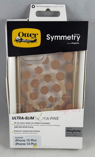 Otterbox Symmetry Apple iPhone 14/15 Plus Dotting Around (Brown/Clear) MagSafe - 第 2/4 張圖片