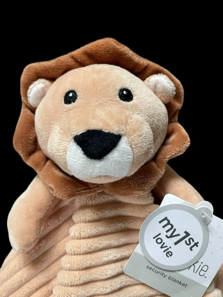 Manta de seguridad acanalada juguete marrón amoroso león peluche león novato con etiqueta JCP Foto 3 de 4