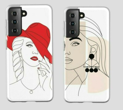 Damen Gesicht Handyhülle personalisieren bedruckt & kompatibel mit allen Handyhülle