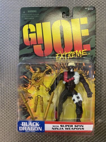 Rare GI Joe Extreme BLACK DRAGON Super Spin Ninja Weapons SnakeEyes sealed - Picture 1 of 12