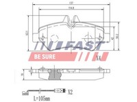 Fast BremsbeläGe BremsklöTze Hinten FüR Mercedes-Benz Sprinter 35-T Kasten