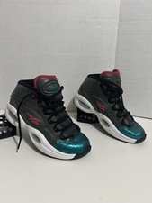 Reebok Question Mid Leather Youth Women Size 5.5 Iverson Basketball M41519