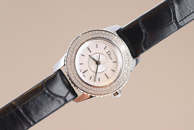 Dior Christal Ladies 28mm, Mother of Pearl Dial - Steel on Strap