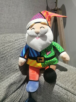 Britto Popplush SANTA CLAUS Enesco ''Santa is Comin' to Town'' Singing Lightup 20''