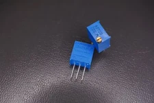 Lot of 2 3299W-1-502LF Bourns Trimmer Resistor 5k Ohm 10% 1/2W 500mW 25 Turns