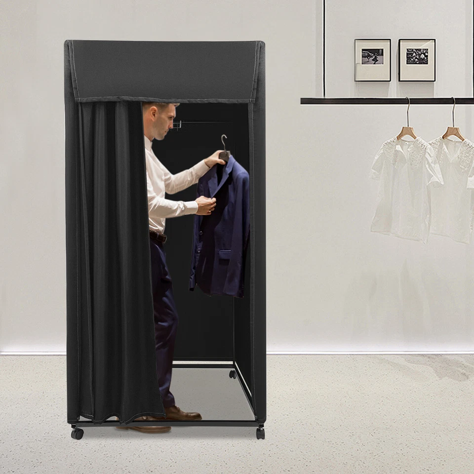 Vestidor Móvil Portátil Instalación Oficina Tienda Pantalla de Privacidad Temporal Foto 3 de 4