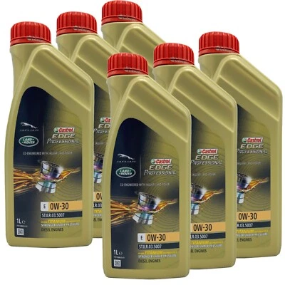 Olio motore Castrol Edge Professional 0w30 Land Rover Jaguar STJLR.03.5007 6 LT