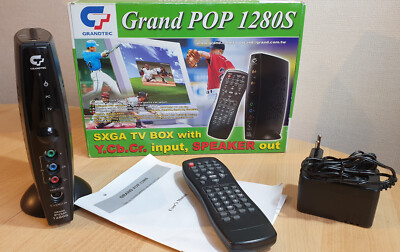 GRANDTEC Grand POP 1280S Video - VGA Konverter SXGA HD TV-Box unbenutzt Y.Cb.Cr.