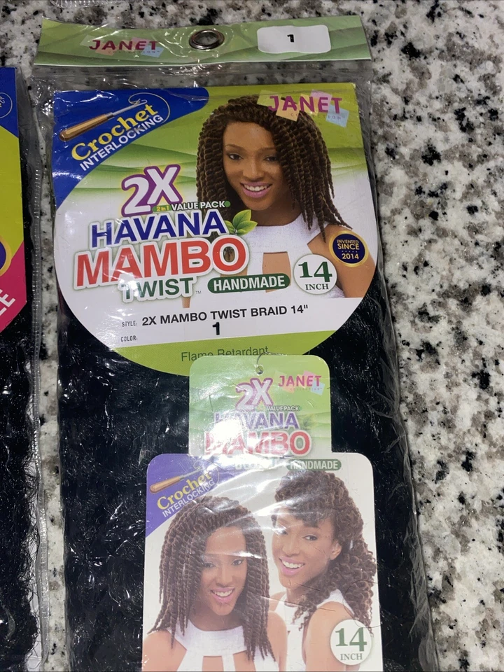 JANET COLLECTION NOIR 2X HAVANA MAMBO TWIST BRAID 18 INCH - Image 2 of 4