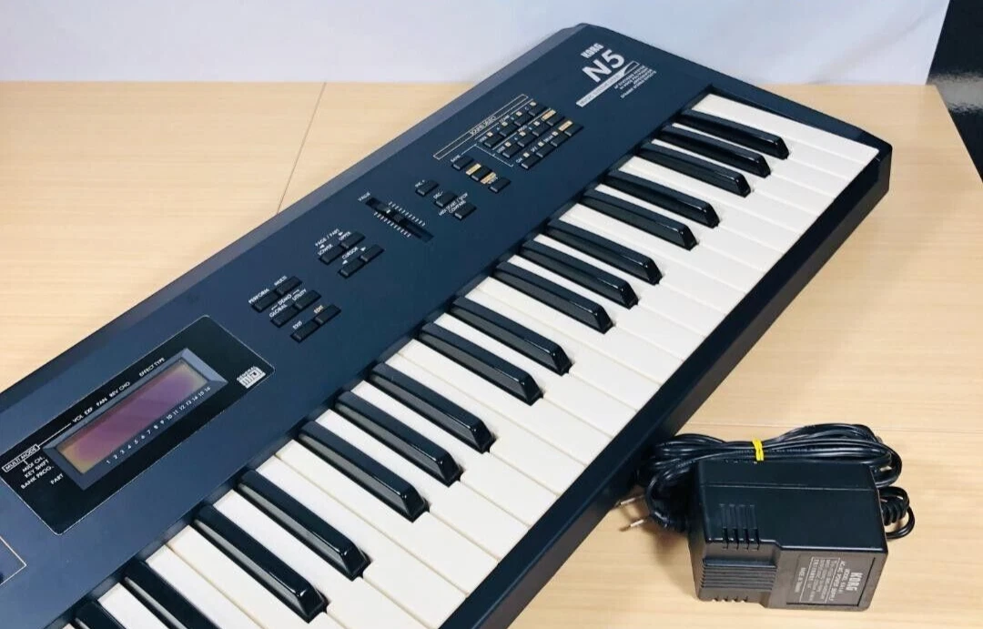 KORG N5 synthesizer Keyboard Tested Working Vintage Rare USED From Japan
