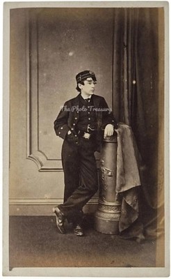 CDV YOUNG MAN IN NAVAL UNIFORM NAMED MALCOLM SINCLAIR MARITIME NESBITT EDINBURGH