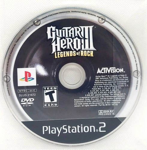 Guitar Hero 3 Legends PS2 Game Disc Only Tested & Working Fast Tracked Ship