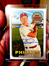 RHYS HOSKINS 2018 Topps Heritage #ROA-RH  Rookie RC Real One Auto-MINT MINT
