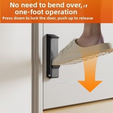 Tapón de puerta plegable de acero inoxidable con base de goma antideslizante diseño montado en el suelo