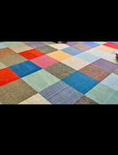 20 x Carpet Tiles 5m2 Heavy Duty Retail Office Flooring BRIGHT MIX RANDOM COLOUR