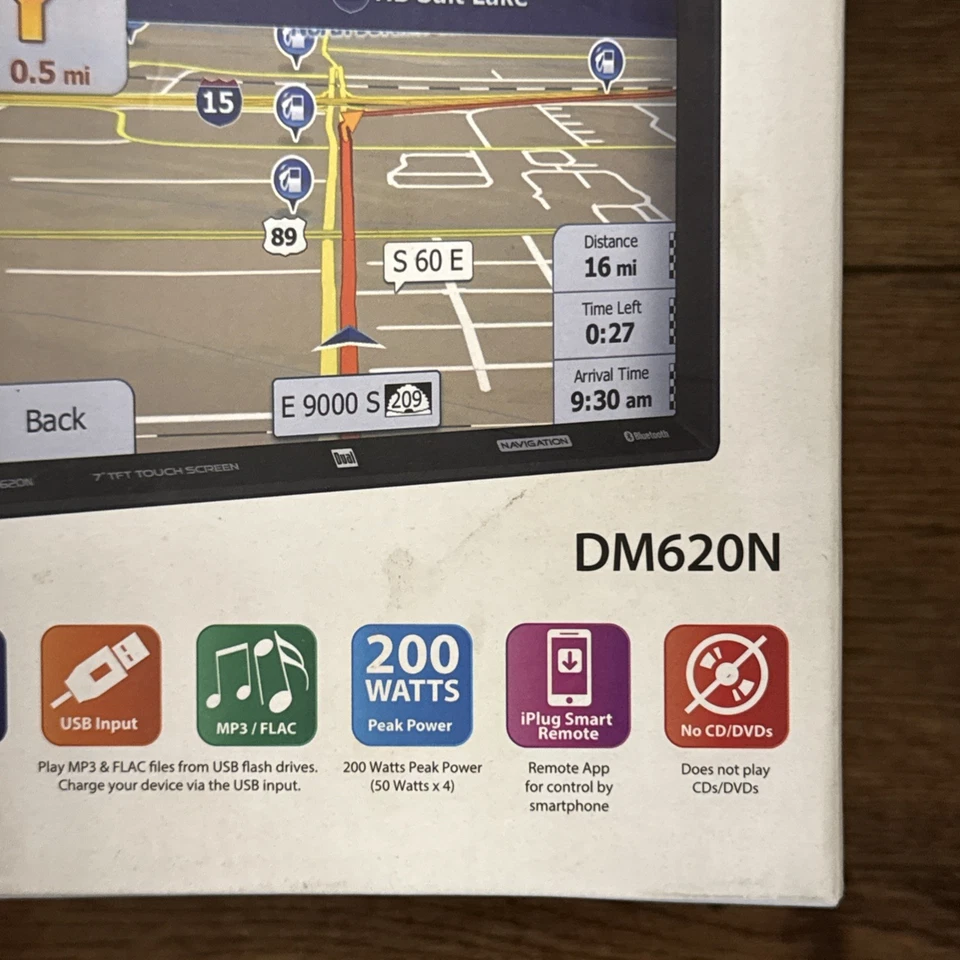 Dual DM620N 7" Touchscreen Media Navigation Receiver w/ iPlug Smart Remote - Image 4 of 4