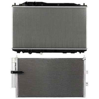 Aluminum Radiator & AC Condenser Cooling Kit For Honda Civic Acura CSX 2006-2011