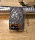United States Marine Corps Semper Fidelis 10g .999 FINE Silver bar