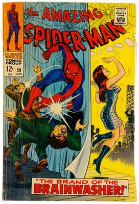Amazing Spider-Man #59 1968 Marvel Comics VG+ Comic Book 1st Cover App Mary Jane