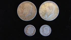2) 1964p Kennedy Half Dollars & 2) Roosevelt Dimes (1964p) (1946d) 90% Silver