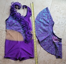 Skating, Dance, Ballet, Gymnastics, Figure Skating Dress Tutu Dark Purple CM