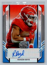 2021 Leaf Metal Draft Rakeem Boyd Portrait Autos Rainbow RWB #/10 Auto #PA-RB1