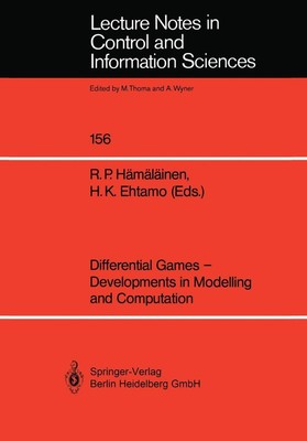 Differential Games - Developments in Modelling and Computation Harri K. Ehtamo