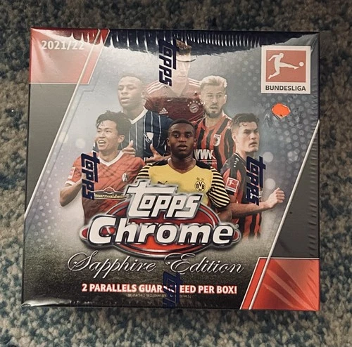 2021/22 TOPPS CHROME BUNDESLIGA SOCCER SAPPHIRE Factory Sealed BOX