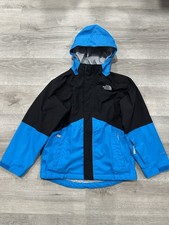 I311 The North Face Boundary Triclimate DryVent Full Zip Jacket Blue Boys S 7/8